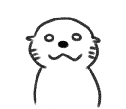 Oriental small-clawed otter sticker #9668980