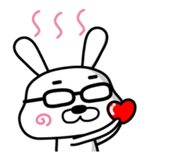 Rabbits wearing pants(1) sticker #9669601