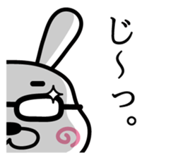 Rabbits wearing pants(1) sticker #9669603