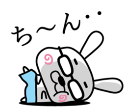 Rabbits wearing pants(1) sticker #9669605