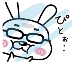 Rabbits wearing pants(1) sticker #9669617