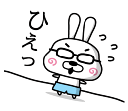 Rabbits wearing pants(1) sticker #9669625