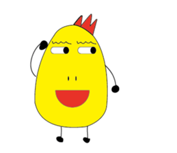 Strange chicken sticker #9670881