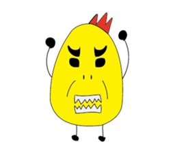 Strange chicken sticker #9670884