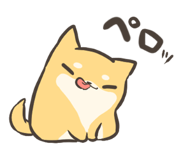 a lazy Shiba Inu 2 sticker #9671832