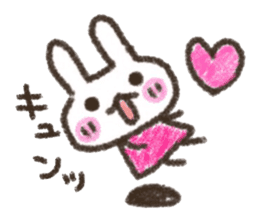 Rabbit Crayon sticker #9672484