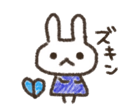 Rabbit Crayon sticker #9672486
