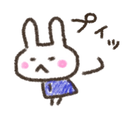Rabbit Crayon sticker #9672487