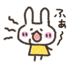 Rabbit Crayon sticker #9672488