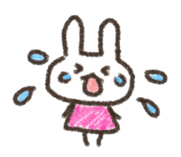 Rabbit Crayon sticker #9672490