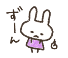 Rabbit Crayon sticker #9672491