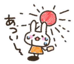 Rabbit Crayon sticker #9672493