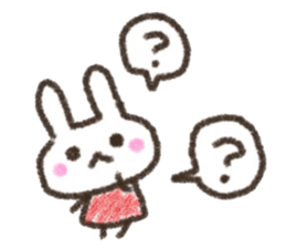 Rabbit Crayon sticker #9672494