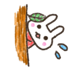 Rabbit Crayon sticker #9672496