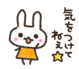 Rabbit Crayon sticker #9672503