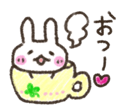 Rabbit Crayon sticker #9672506