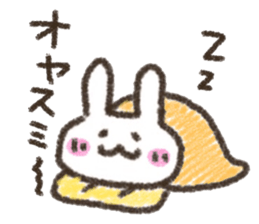Rabbit Crayon sticker #9672508