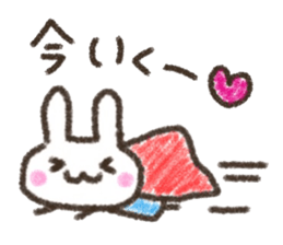 Rabbit Crayon sticker #9672509
