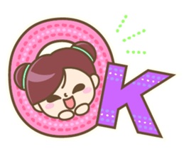 Cute Chinese girl sticker #9674155