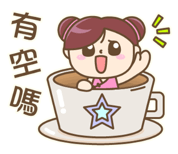 Cute Chinese girl sticker #9674158