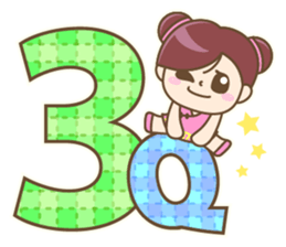 Cute Chinese girl sticker #9674161