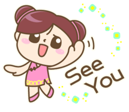 Cute Chinese girl sticker #9674177