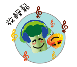 The partner with Onion and Broccoli sticker #9674848