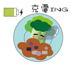 The partner with Onion and Broccoli sticker #9674853