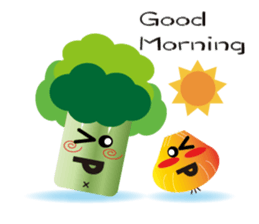 The partner with Onion and Broccoli sticker #9674866