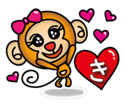 Wki-Wki Monchi (Valentine Ver.) sticker #9675113