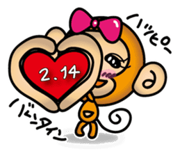 Wki-Wki Monchi (Valentine Ver.) sticker #9675118