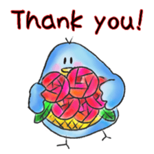 itsu itsu Sticker of a cute bird sticker #9675203