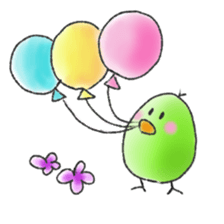 itsu itsu Sticker of a cute bird sticker #9675229