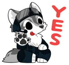 KEMO GURUMI petit : English sticker #9675760