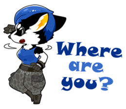 KEMO GURUMI petit : English sticker #9675779