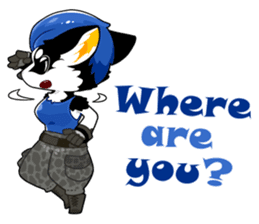 KEMO GURUMI petit : English sticker #9675779