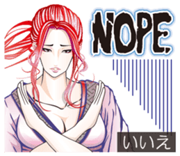 Sengoku miyabi girls English Ver. sticker #9676037