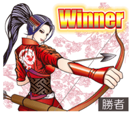 Sengoku miyabi girls English Ver. sticker #9676038