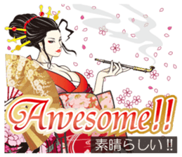 Sengoku miyabi girls English Ver. sticker #9676041