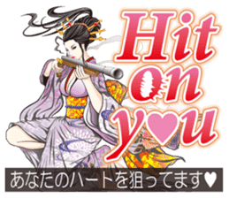 Sengoku miyabi girls English Ver. sticker #9676049