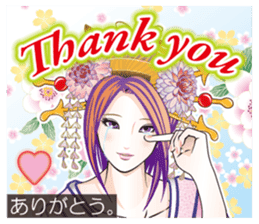 Sengoku miyabi girls English Ver. sticker #9676050
