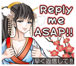Sengoku miyabi girls English Ver. sticker #9676052