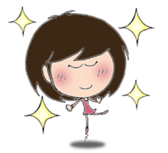 Daily life sticker of the girl  New sticker #9676319