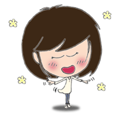 Daily life sticker of the girl  New sticker #9676333