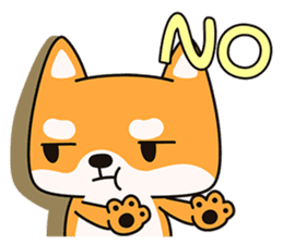 Naughty Shiba Inu (Shiba-Dog) 1 sticker #9676962