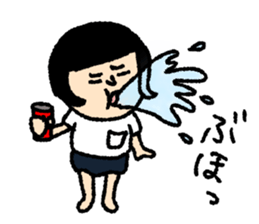 Petite answer of bobbed hair bloomers sticker #9677049