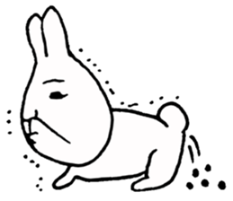 Scary Rabbit chan sticker #9677076