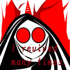 Town inhabited by oni. sticker #9678043