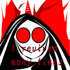 Town inhabited by oni. sticker #9678043