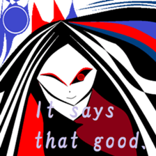 Town inhabited by oni. sticker #9678044